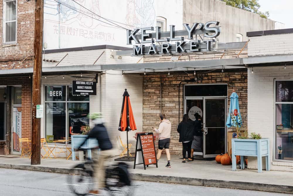 Kelly's Market in Decatur GA, a popular neighborhood grocery store.