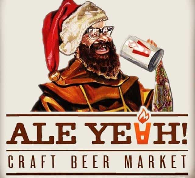 Santa holding a beer can, promoting craft beer market in Atlanta restaurant industry.
