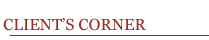 Client's Corner
