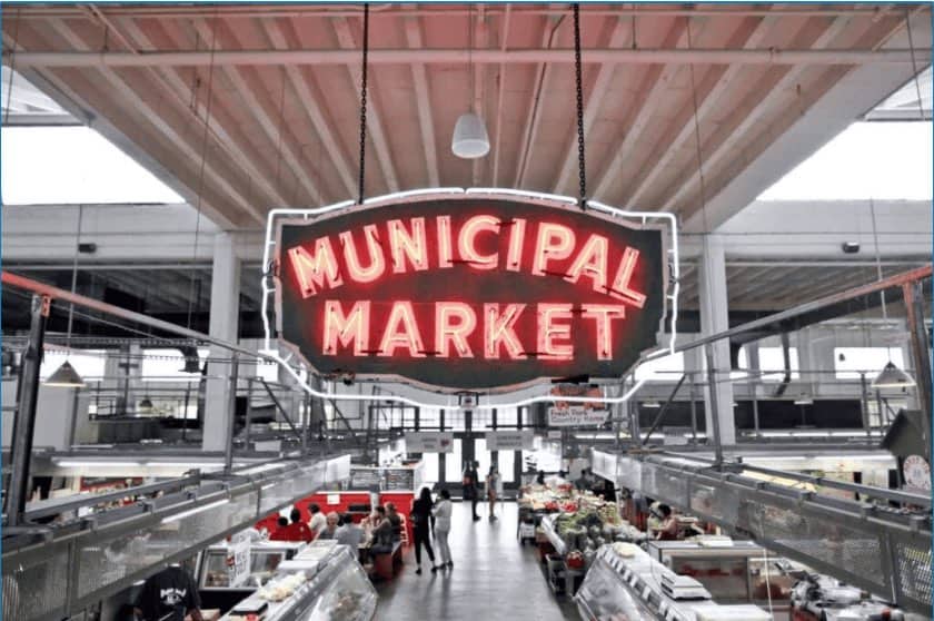 The municipal market in portland, oregon.