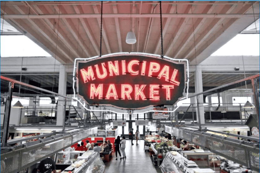 The municipal market in seattle.