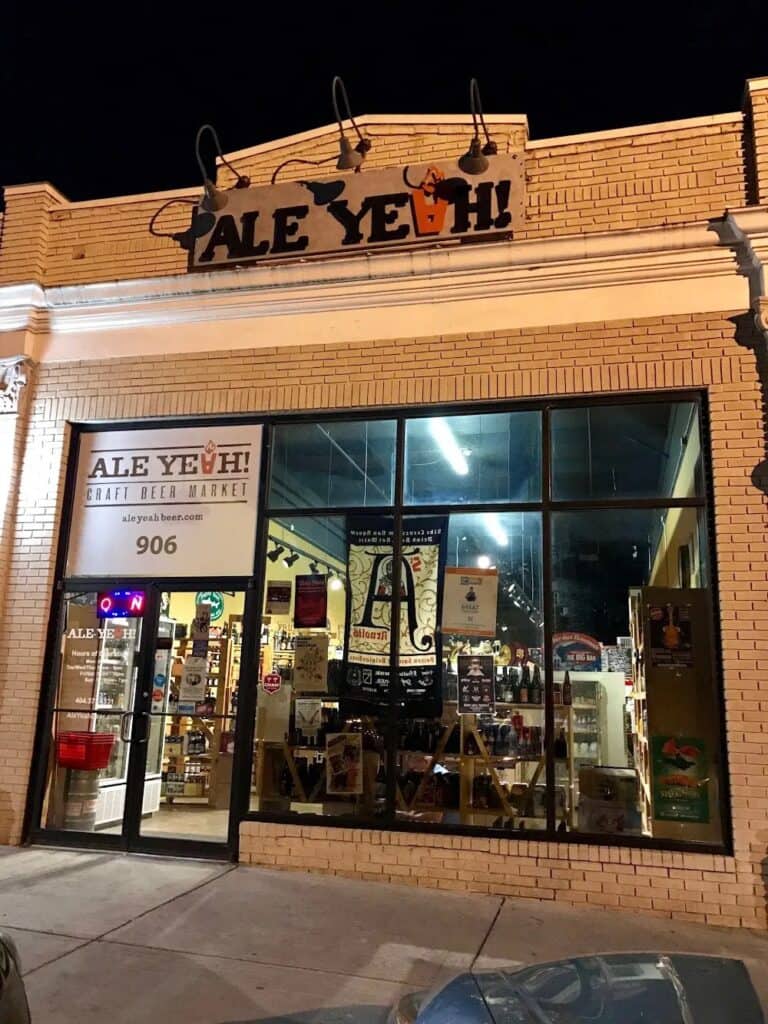 Yale Yeuh craft beer store in Atlanta, showcasing local and international brews.